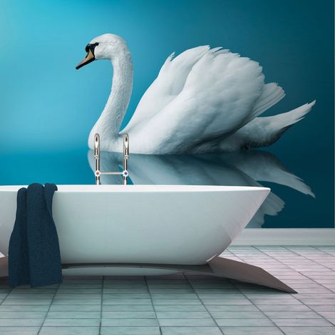 Papier Peint "Cygne Réflexion" 309 x 400 cm (1/2)