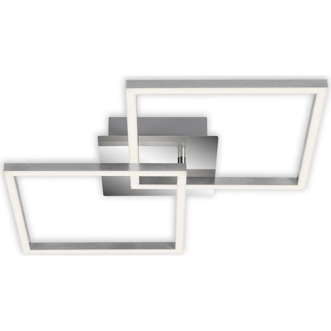 LED Deckenleuchte Dimmbar drehbar 24W silber Metall-Kunststoff Briloner