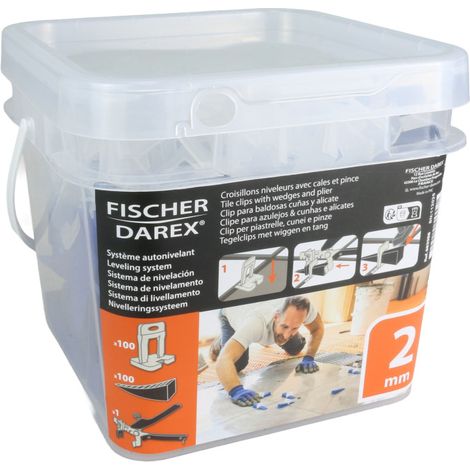 Kit 100 croisillons autonivelants 2mm +100 cales + 1 pince (1/4)