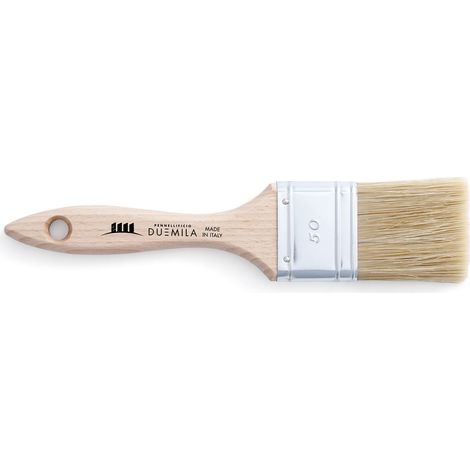 Brosse à Peinture, avec poignée en Bois Peint, Pinceau Universel, pour Vernis et Vernis, Murs, Bois, Fer, Largeur de Virole 50 mm (1/5)