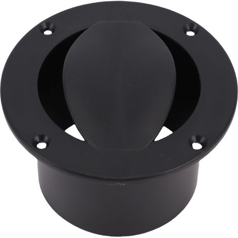 Ventilateur de Vivier pour Bateau - Ventilateur Circulaire Marine avec Ventilation Aerée pour Canot Kayak Ponton en Noir - Plastique Robust (1/5)