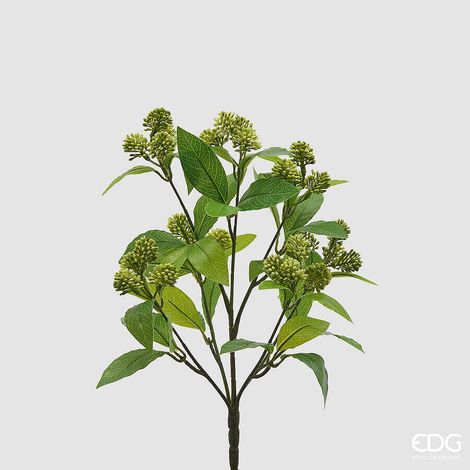 EDG Enzo De Gasperi Viburno Cespuglio H 38 Cm Pianta Artificiale Verde