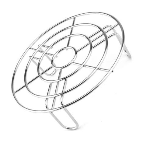 Porta di ferro per vapore, supporto per griglie circolari, supporto di refrigerazione per griglie per vaporiera, accessorio per friggitrice, forno, microonde (1/4)