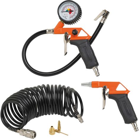 Black Decker Kit accessoires compresseur noir 6 pièces (1/5)