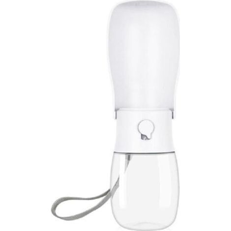 300ml Collapsible Dog Water Bottle, Portable Dog Water Bottle, Suitable for Dogs, Cats, Pets, Outdoor Walks, Travel and Drinks, White (1/3)