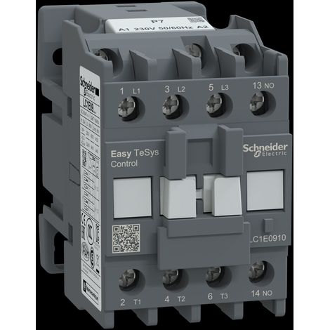 Contacteur de puissance, Easy TeSys Control, AC-3, 9 A, 3 pôles (1 NO), bobine 230 V CA, 50/60 Hz (1/2)