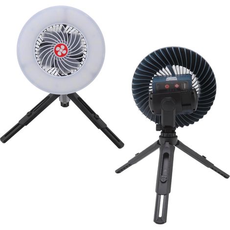 Ventilateur LED portable USB avec support, lampe de bureau rechargeable, éclairage de camping à aimant, lumière de remplissage pour live extérieur, batterie intégrée (1/5)
