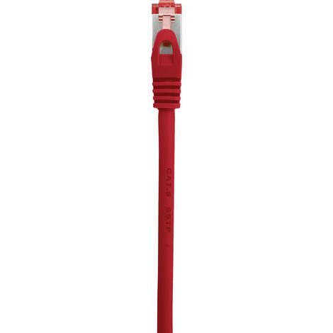 Renkforce RF-5176540 RJ45 Patchkabel CAT 6 S/FTP 0.50 m Rot mit Rastnasenschutz, vergoldete Steckkon (1/5)