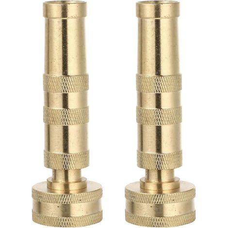 2Pcs Heavy Duty Hose Nozzle Adjustable Hose Nozzle for Outdoor Garden 4 inch (1/4)
