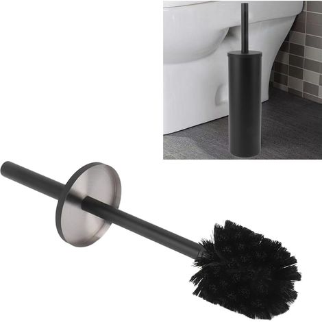 Ensemble de brosses de nettoyage pour toilettes, support de brosse de sol en acier inoxydable (1/5)