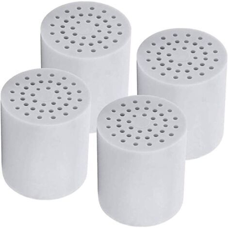 Universal 15-Stage Shower Filter Cartridges (4-Pack) Removes Chlorine, Micro-Organisms and Hard Water - Replacement (1/4)