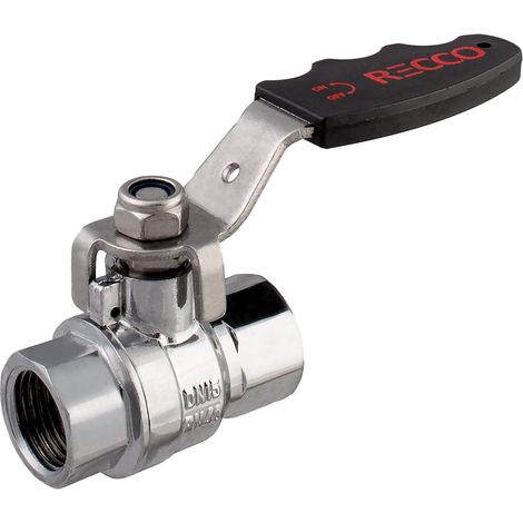 IDMAR 3/4" RECCO Kugelhahn für Grundwasser (DN20), mit kalkabweisender Kugel, poliertes Chrom