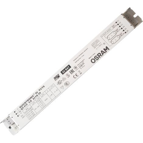 Ballast électronique non gradable QT-FIT 5/8 2X18-39/220-240 UNV1, métal, blanc, 1 pièce (1/2)