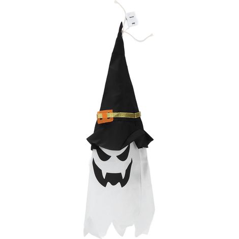 Lanterne LED Fantôme à Piles, 3 Modes Lumière Chaude pour Halloween - Décoration Extérieure Jardin et Cour (1/5)