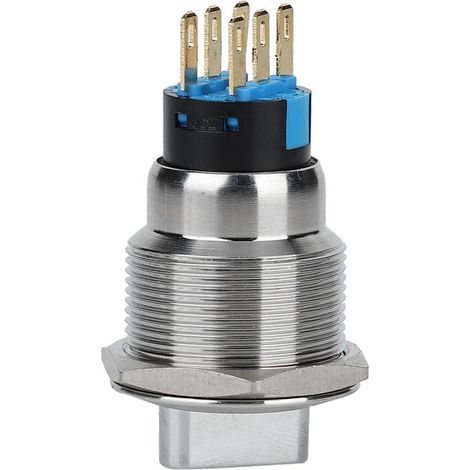 Interrupteur rotatif étanche IP67 19mm 6 broches 3 positions en acier inox (1/5)
