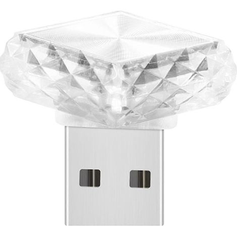Lampe de nuit LED tactile USB pour intérieur de voiture, avec 6 couleurs et 4 modes d'éclairage, idéale pour véhicule, chambre et plus encore. (1/3)