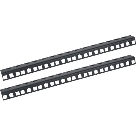 HMF 66808-02 Rackschiene für Serverschrank, 8U, 10 Zoll, Schwarz (1/3)