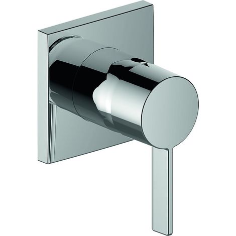 Accesorio Keuco IXMO 59551, juego completo de grifería monomando DN15, para montaje empotrado, roseta cuadrada, color: Negro cromo cepillado - 59551139502 (1/4)