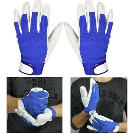 Guanti da saldatura, guanti in pelle resistenti al calore per saldatura TIG/grigliate/barbecue/forno/camino/stufa a legna, guanti protettivi da giardinaggio per lavoro (1 paio)