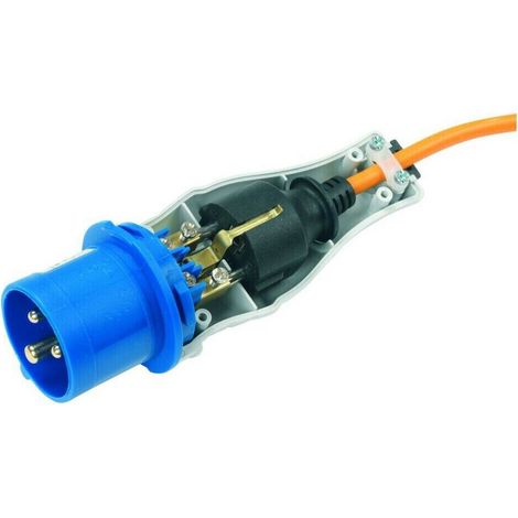 Adattatore Plug Shell, da spina schuko 16A a spina industriale 230V 2P+T, IP44 - Rosi 1821 (1/10)