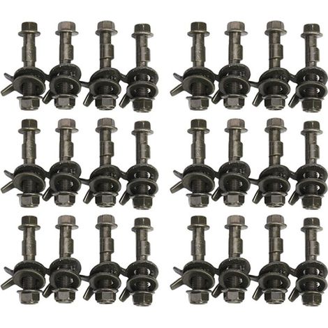 24 piezas de acero de 14 mm para cuatro ruedas de coche, curvatura ajustable de 10,9 (1/2)