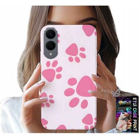 Custodia per Samsung Galaxy S25 Edge - zampe di cane rosa, retro, cover (1/5)