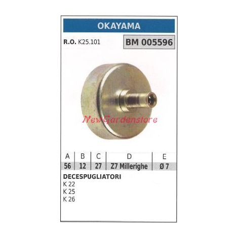 Campana frizione OKAYAMA decespugliatore K 22 25 26 005596