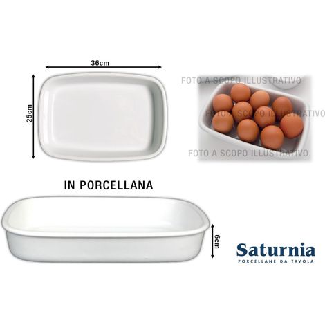 Pirofila rettangolare etrusca cm 36
