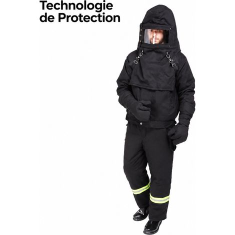 Combinaison de protection ignifuge anti-vapeur 200 °C haute pression Taille M Bleu marine 57 × 28 × 22 cm 4,5 kg – Livraison gratuite