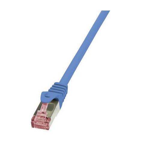 Câble réseau RJ45 CAT 6 S / FTP LogiLink - 2 connecteurs RJ45 - 1,50 m - Bleu - CQ2046S (1/2)