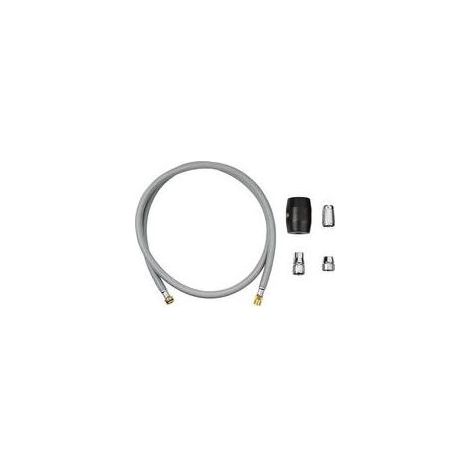 Flexible pour mitigeur de cuisine, douchette extractible, finition chromée brillante, longueur 1425 mm (1/3)