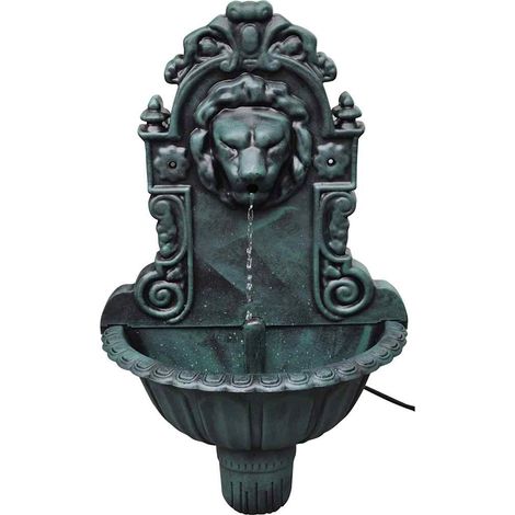 vidaXL Fuente de pared diseño cabeza de león (1/3)