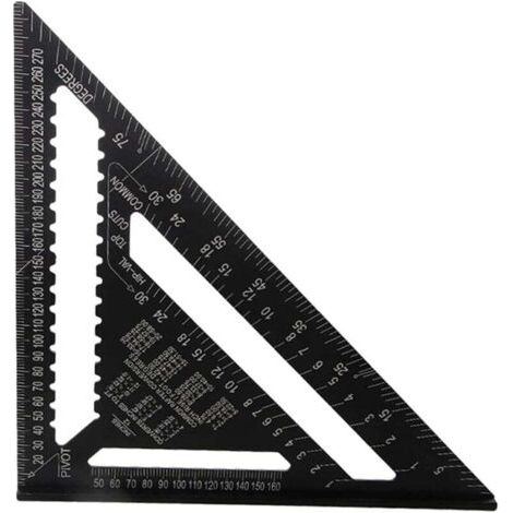 30cm Equerre Menuisier en Alliage D'aluminium, haute précision Regle Triangle Métrique pour Mesure D'angle Charpentiers Ingénieurs (1/4)