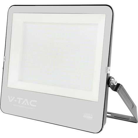 Phare LED V-TAC PRO Slim 300 W 4000 K, puce CREE, IP65, noir – Réf. 238256 (1/5)
