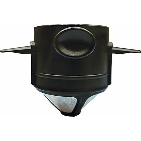 Filtro de café reutilizable de acero inoxidable, fácil de limpiar, para camping, cafetera de viaje sin papel para 1 o 2 tazas (negro) – RAPANDA