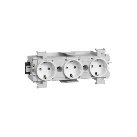 Hager Steckdose 3-fach Wago Frontrast. vw GS30019016 (1/2)