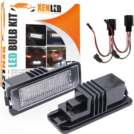 Pack éclairage LED plaque arrière GOLF 5 - BLANC 6000K - plaque d'immatriculation LED (1/5)