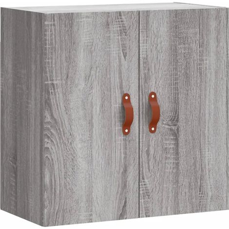 Mobiletto a muro moderno e salvaspazio pratico per riporre oggetti 60 x 31 x 60 cm legno composito grigio 020048790