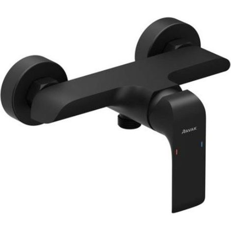 Ravak Flat - Miscelatore doccia, nero opaco X070177 (1/3)