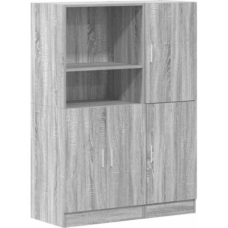 Maison Exclusive - 2-tlg. Küchenschrank-Set Grau Sonoma Holzwerks
