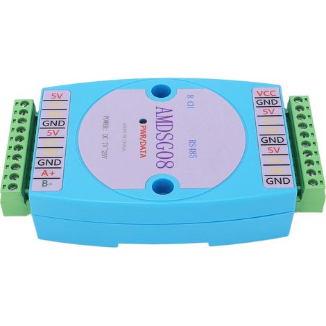 Module d'acquisition de données de température 8 canaux, enregistreur RS485 DC7‑25V pour la mesure (1/5)