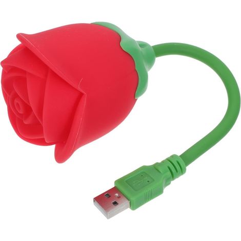 Lampe de Chevet Rose en Silicone avec Veilleuse LED Douce, Design Créatif Fleur, Surface Souple et Portable, pour Chambre D'garçon et Filles (1/5)