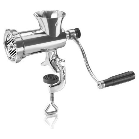 Tritacarne Tre Spade TC-8 Inox con Spremipomodoro e Passaverdura Manuale (1/5)
