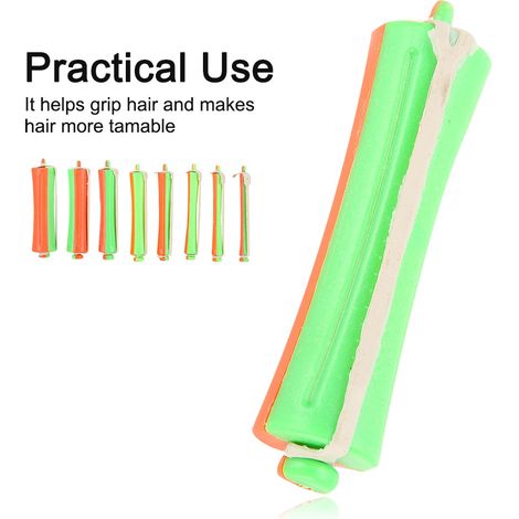 80 professionelle, beheizbare Haarwickler in den Größen 1 bis 8 mit Clips, Thermolocken-Set (1/5)