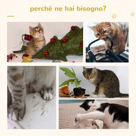 Arbre à chat étagé avec griffoir en fibre naturelle, plateformes moelleuses et cabine cosy pour chats. (1/5)