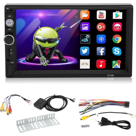 Autoradio 1 Din 7 Pouces Écran Tactile WiFi Navigation Bluetooth USB RDS Caméra Recul Android 9.1 1+16Go (1/5)