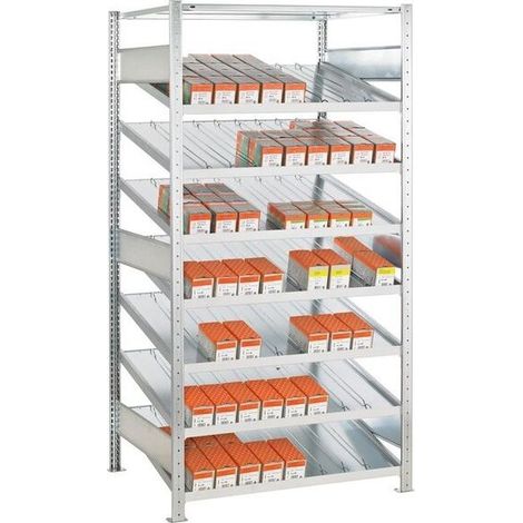 Schrägbodenregal 2000x1000x800mm Grundfeld