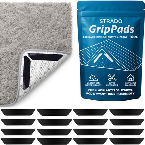 16 almohadillas antideslizantes autoadhesivas StradoGrip para alfombras (1/5)