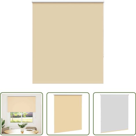 Sichtschutz -  Verdunkelungsrollo Beige 135x150 cm Stoffbreite 131,6 cm (1/5)