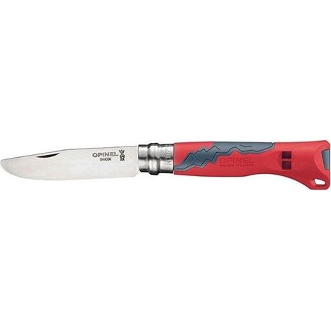 Opinel Outdoor Junior No. 07 Coltellino con Fischietto Rosso